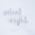 silver silent night snap christmas front