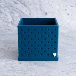 3 inch metallic teal snappy pot