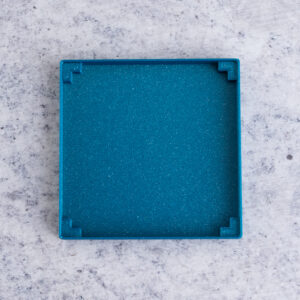 3 inch metallic teal snappy pot tray