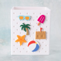 beach charms snappy pots summer on pen holder