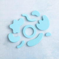 bits and bobs charms aqua snappy pots