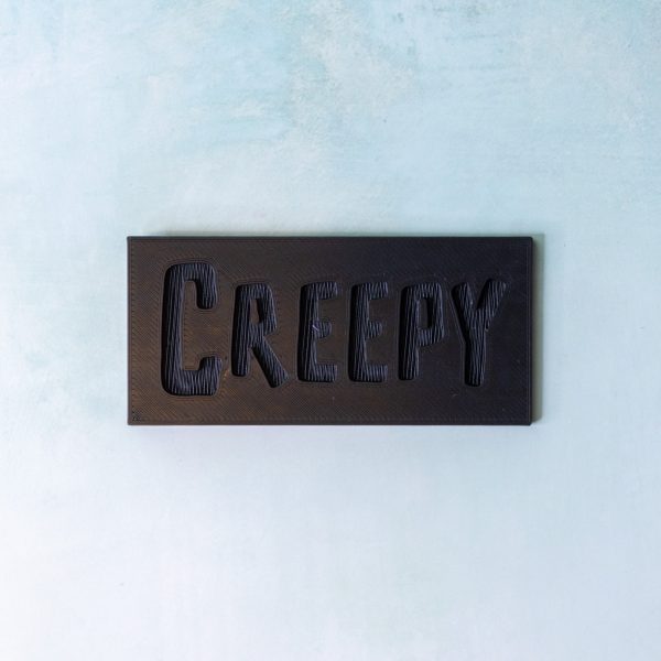 Creepy | Limited Edition Word Plaque