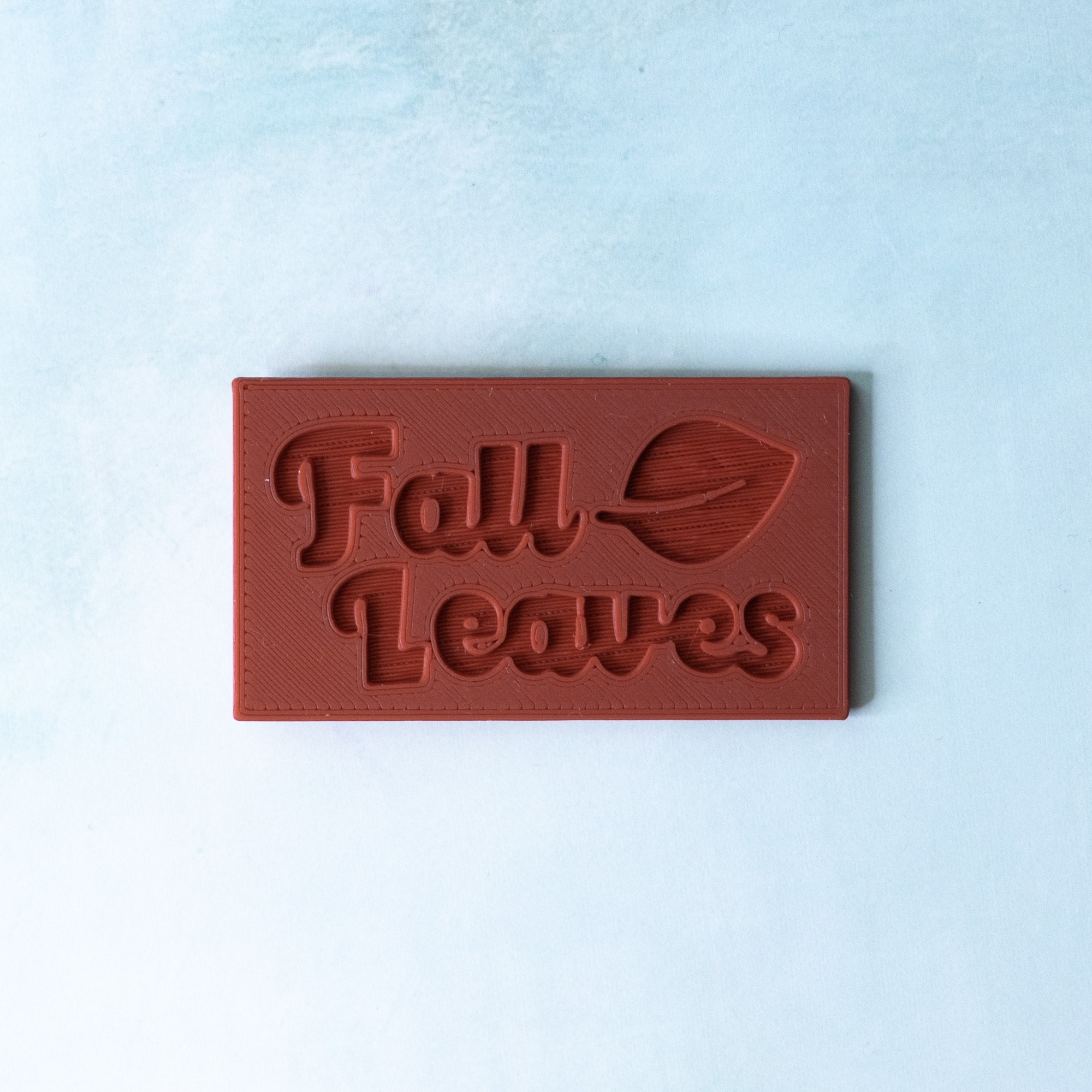 fall leaves plaque snap jujube red front