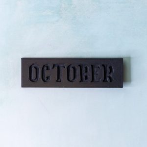October | Limited Edition Word Plaque