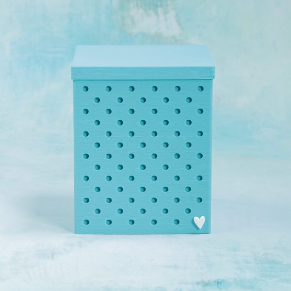 3 inch turquoise snappy box