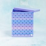 3 inch cotton candy snappy box with lid