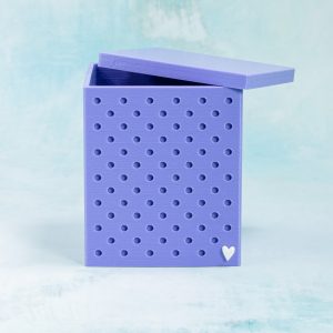 3 inch lovely lavender snappy box with lid
