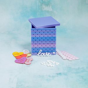 3 inch snappy box cotton candy heart snaps with lid word snaps