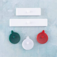 Merry christmas ornaments charm set back