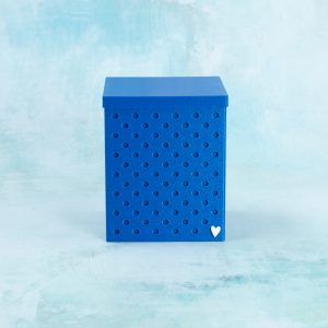 3 inch sparkle blue snappy box