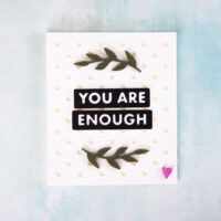You are enough snappy fridge magnet
