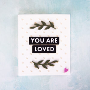 you are loved snappy fridge magnet