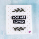 you are loved snappy magnet set