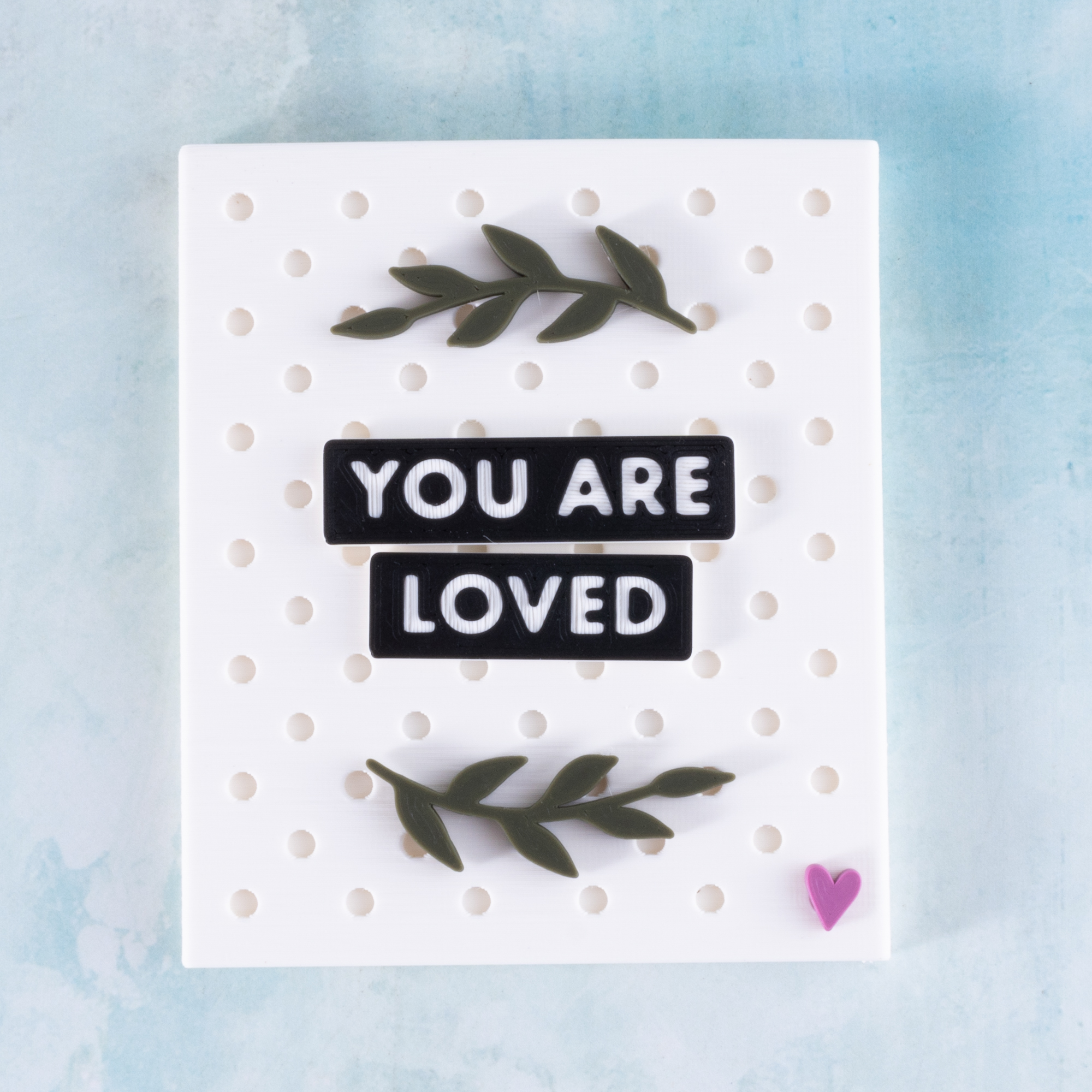 you are loved snappy magnet set