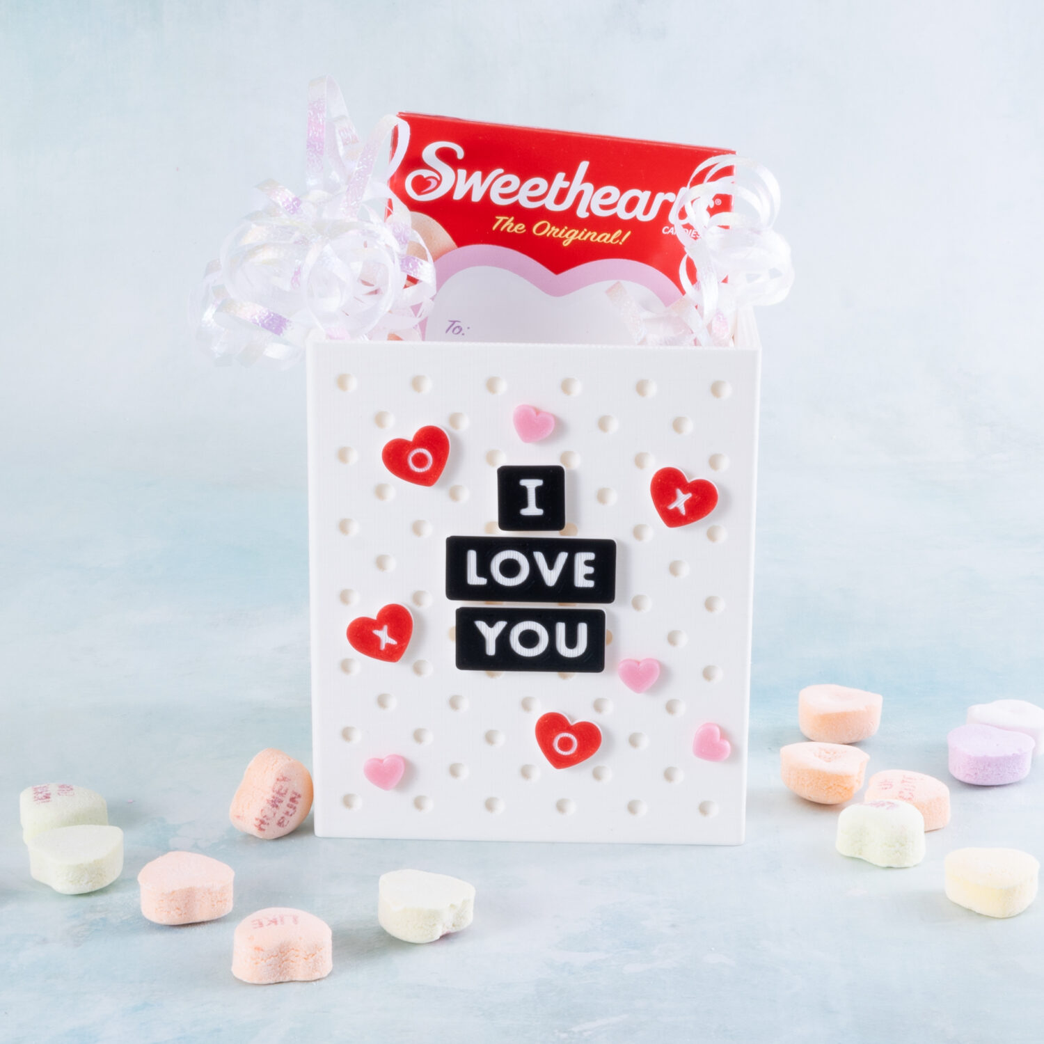 I love you snappy organizer conversation hearts