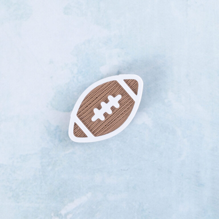 Football snappy pots charm