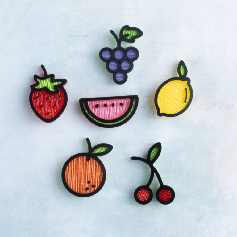 Fruit charm set front