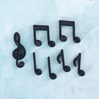 Music notes back