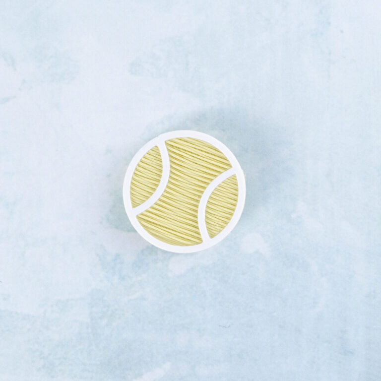 Tennis ball snappy pots charm