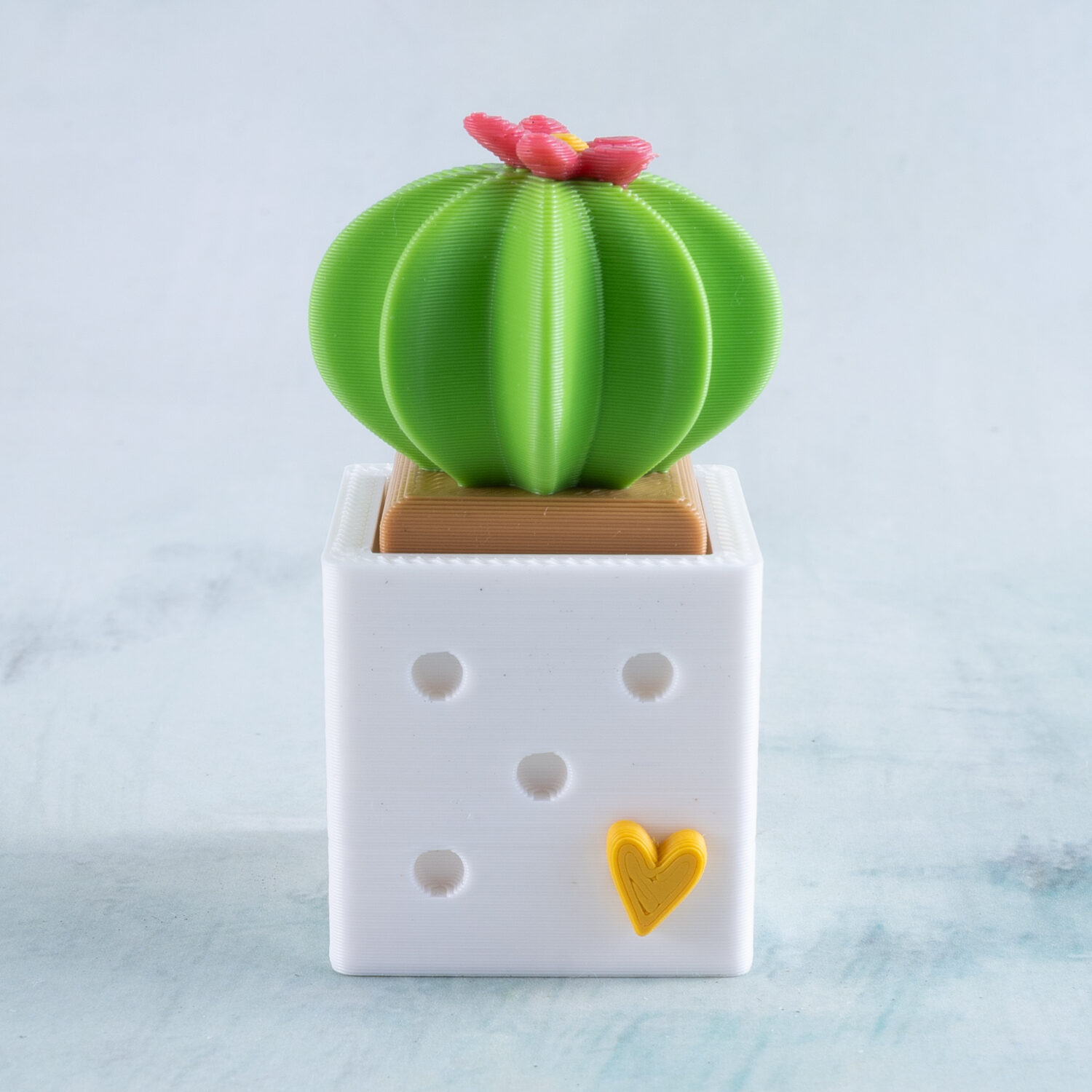 octopus cactus Ebros Octoprickles Octopus Faux Succulent Cactus With Flower In A Pot Mini  Figurine main image 0