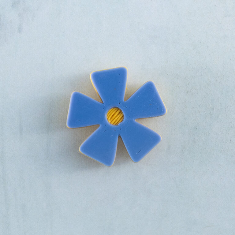 Blue flower charm