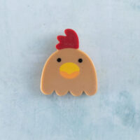 Brown chicken charm