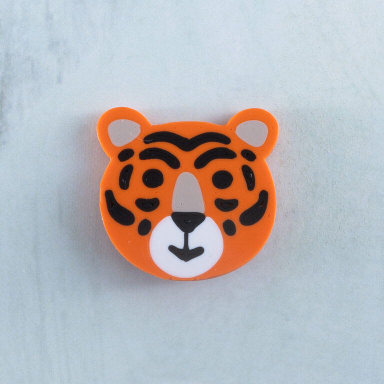Orange tiger charm