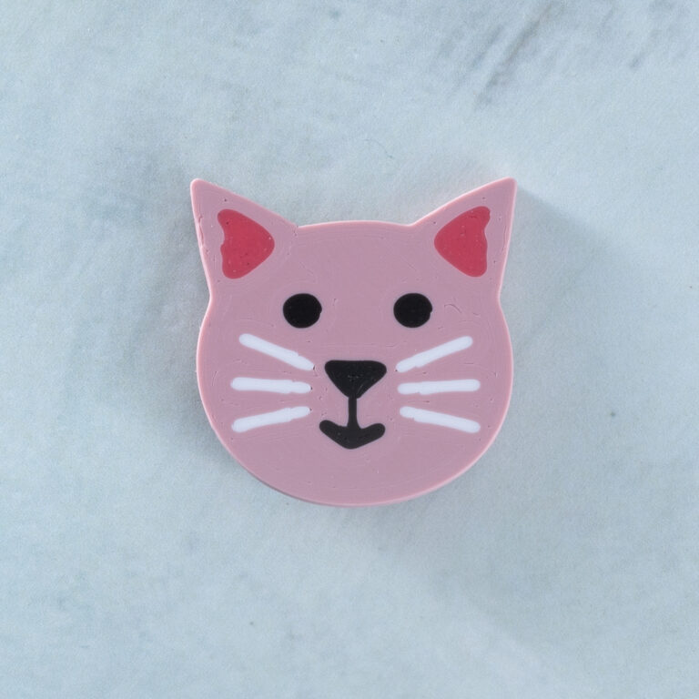Pink cat charm