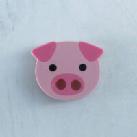 Pink pig charm