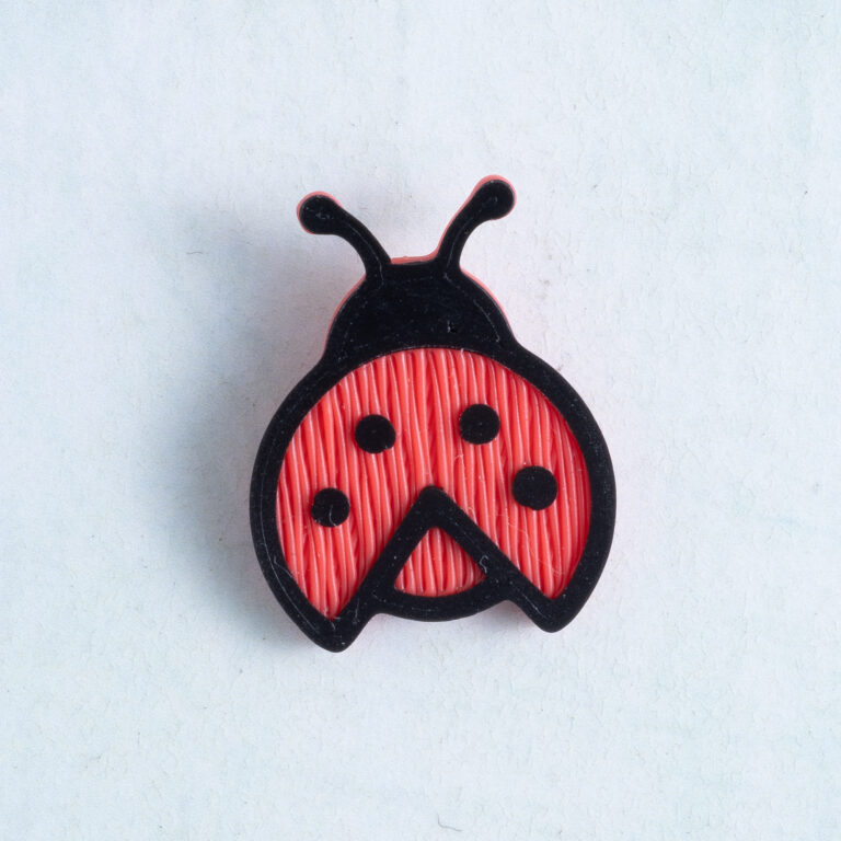 Little ladybug charm red black