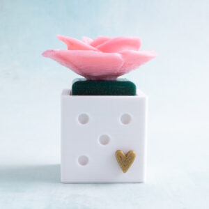 pink rose snappy pots clicker fidget