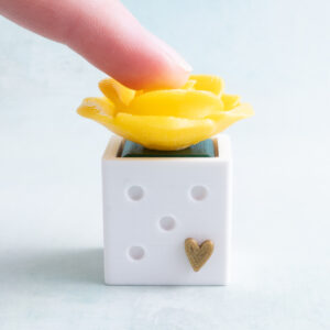 yellow rose snappy pots clicker fidget pressed down