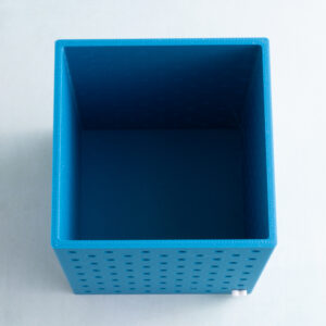 cerulean teal pen holder snappy pot top view