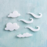 wind and clouds snap on charms white