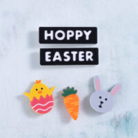 Snappy Pots Hoppy Easter Chick Carrot Bunny charms