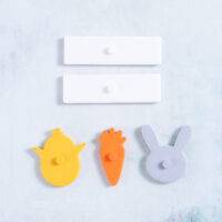 Snappy Pots Hoppy Easter Chick Carrot Bunny charms back