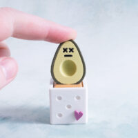 snappy pots dead avocado clicker fidget toy pressed down