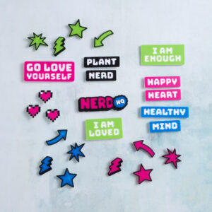 nerdhq plant nerd mental health charms snappy pots bundle