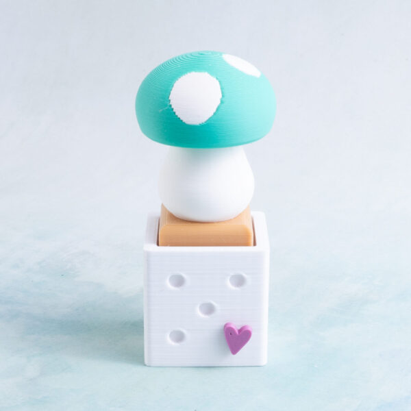 green mushroom clicker fidgets snappy pots