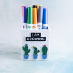 potted cactus charms snappy pots i am growing on white pen holder