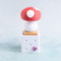 red mushroom clicker fidgets snappy pots