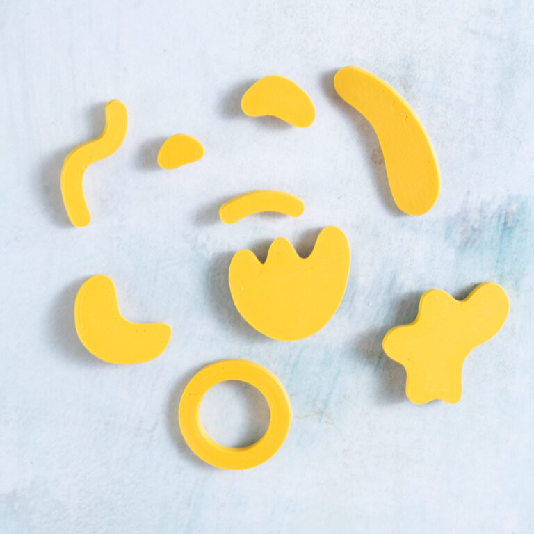 Snappy pots squiggle charms yellow