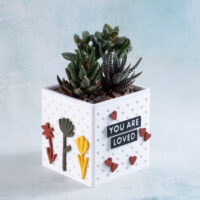 You are loved charms snappy pots classic planter