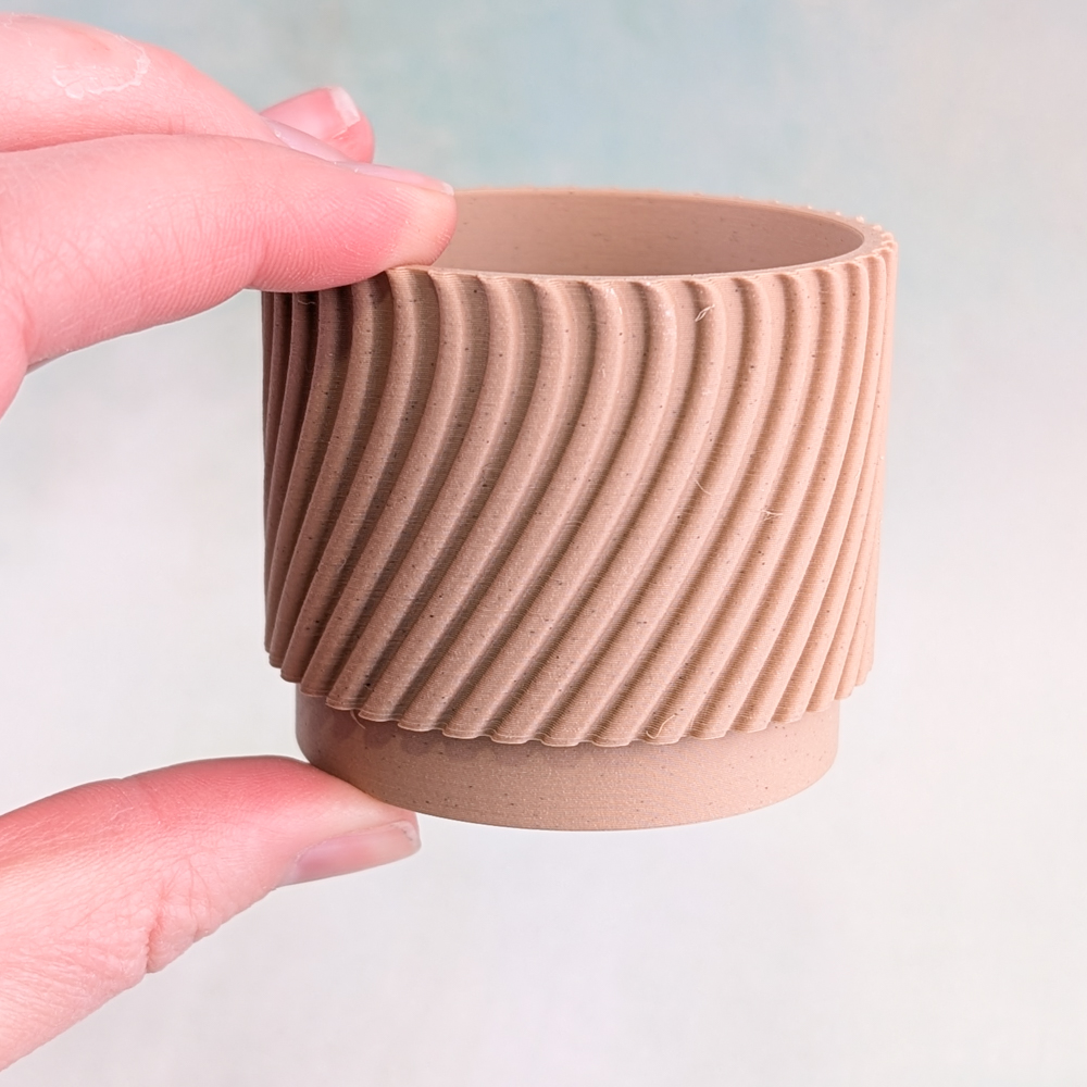 Small Round Succulent Planters | 3D Printed