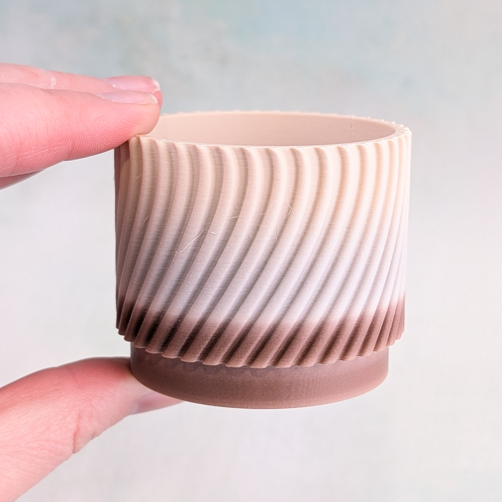 Small Round Succulent Planters | 3D Printed