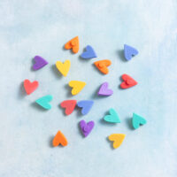 Little rainbow hearts