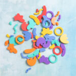 squiggle shapes rainbow set