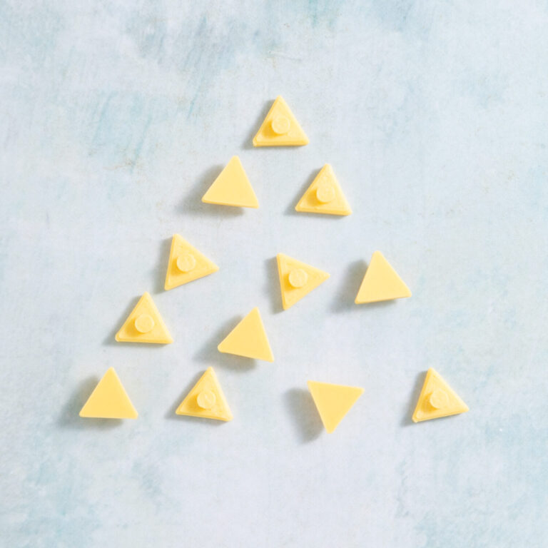 Banana yellow triangle charms from Snappy Pots