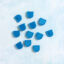 snappy pots scallop charms sparkle blue