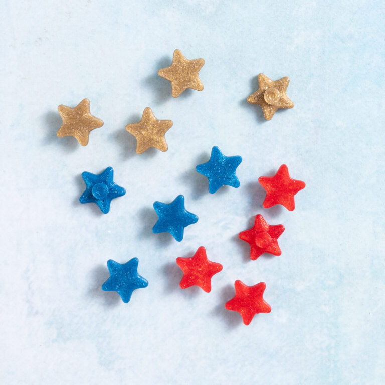 Snappy pots star charms sparkle red gold blue